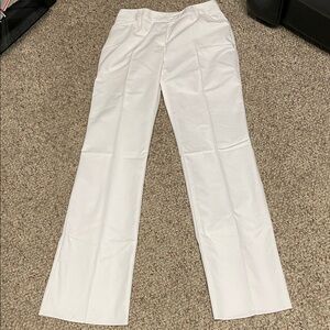 Vintage high rise flare leg White Pants with hidden pocket